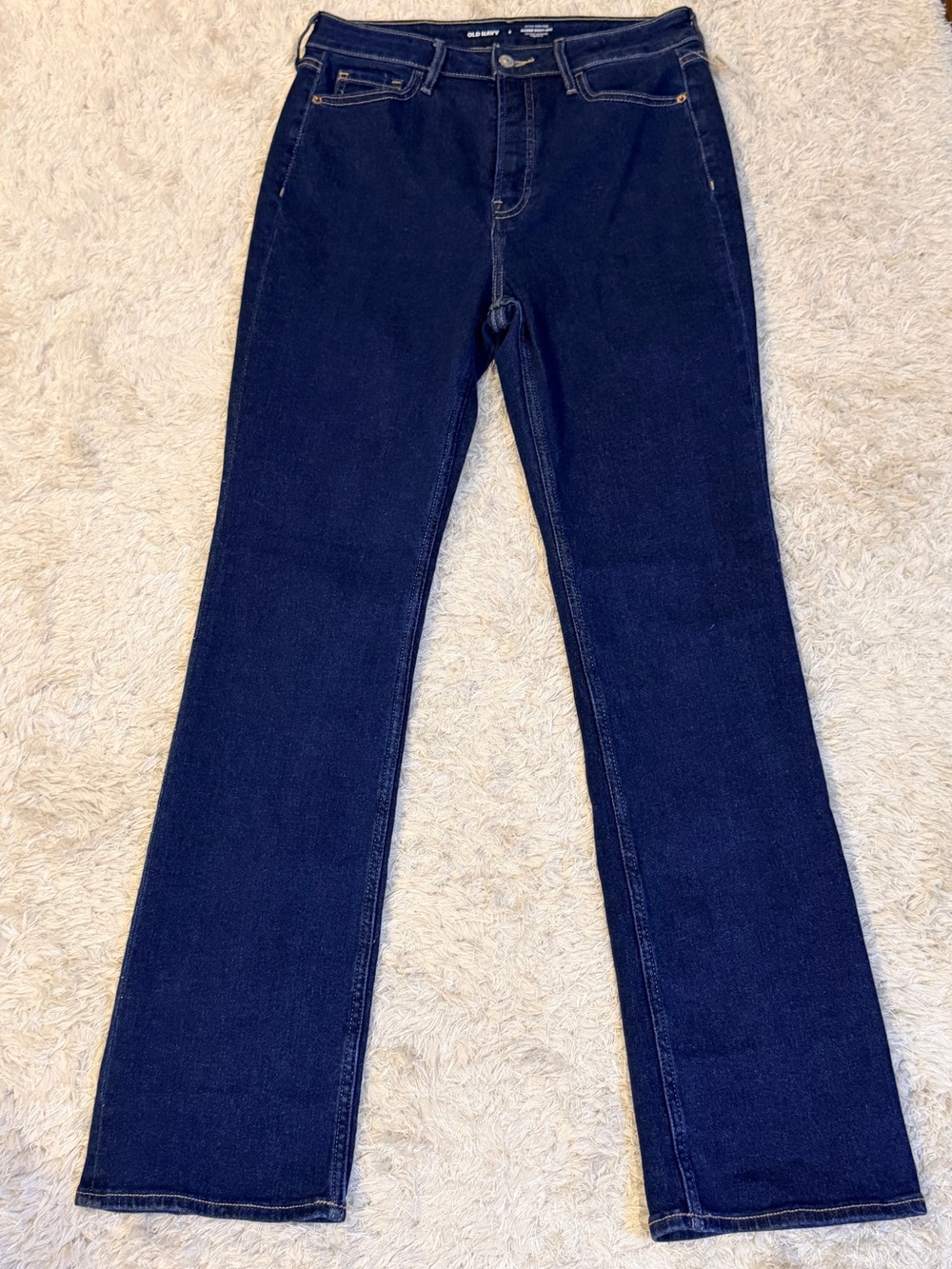 NWT Old Navy Kicker Boot Cut Classic Dark Blue Women's Jeans - 6